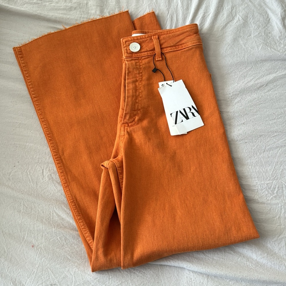SOLD‼️ - ZW MARINE STRAIGHT HIGH RISE JEANS ORANGE